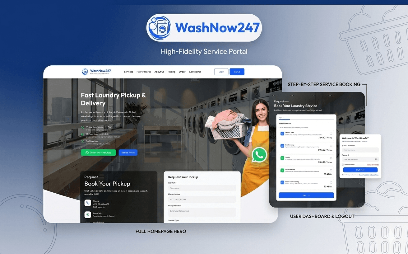 WashNow User App